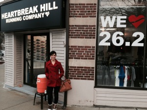 Visiting Heartbreak Hill Running Company over Christmas vacation in Bostno